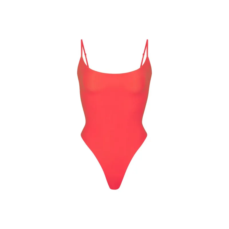 SKIMS FITS EVERYBODY CAMI BODYSUIT Bodysuits Women's Poppy/Strawflower-0