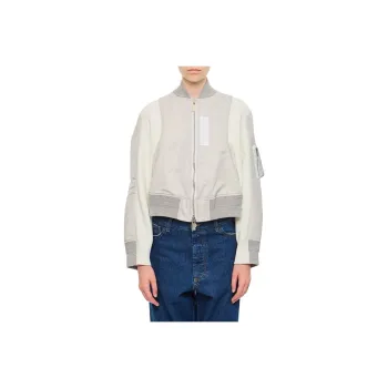 Sacai Panelled design Bomber Jacket