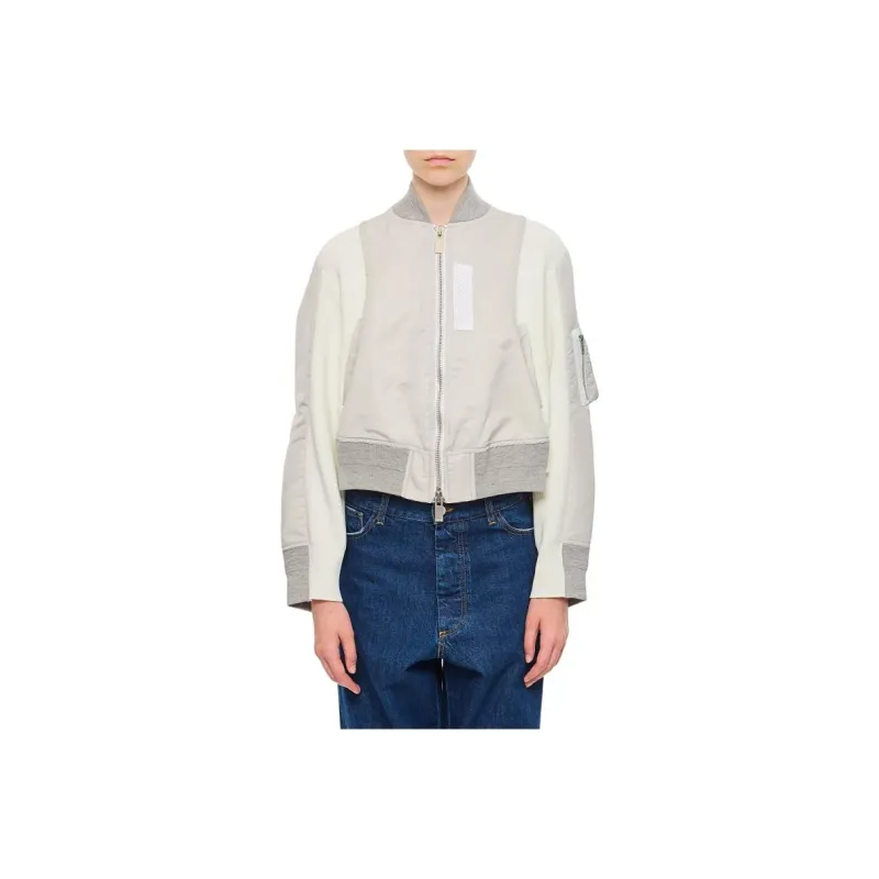 Sacai Panelled design Bomber Jacket-0