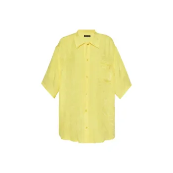 Balenciaga Collared Short Sleeve Shirt