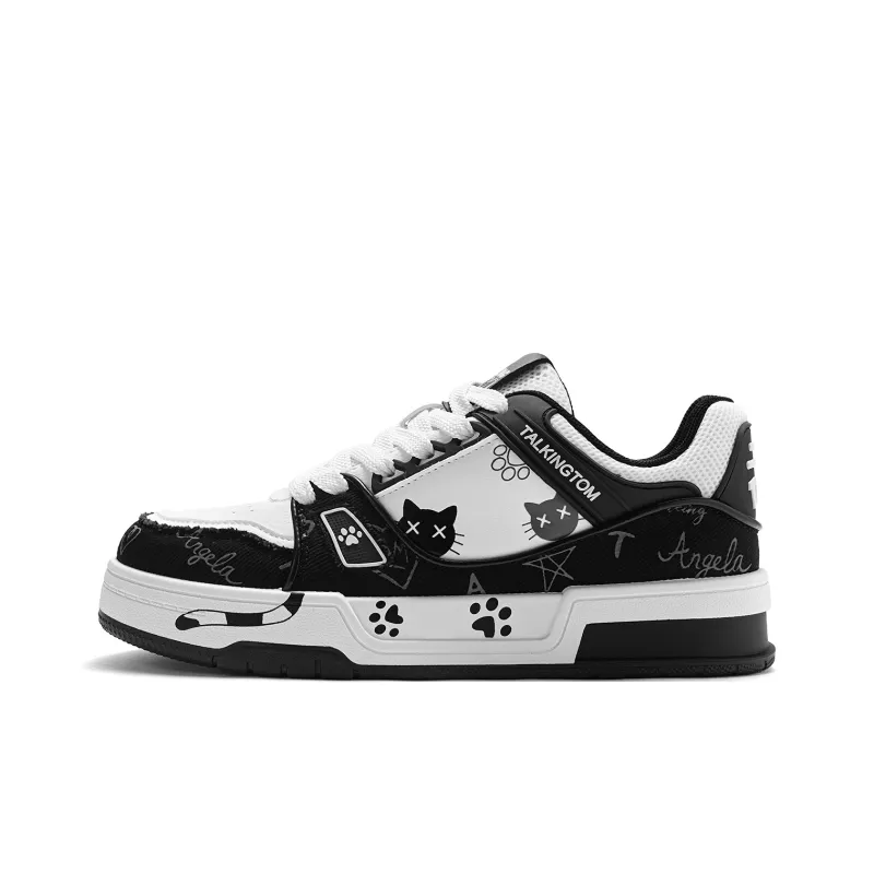 TALKING TOM Impact Resistance Low Top Skateboard Shoes Unisex Ecru-9