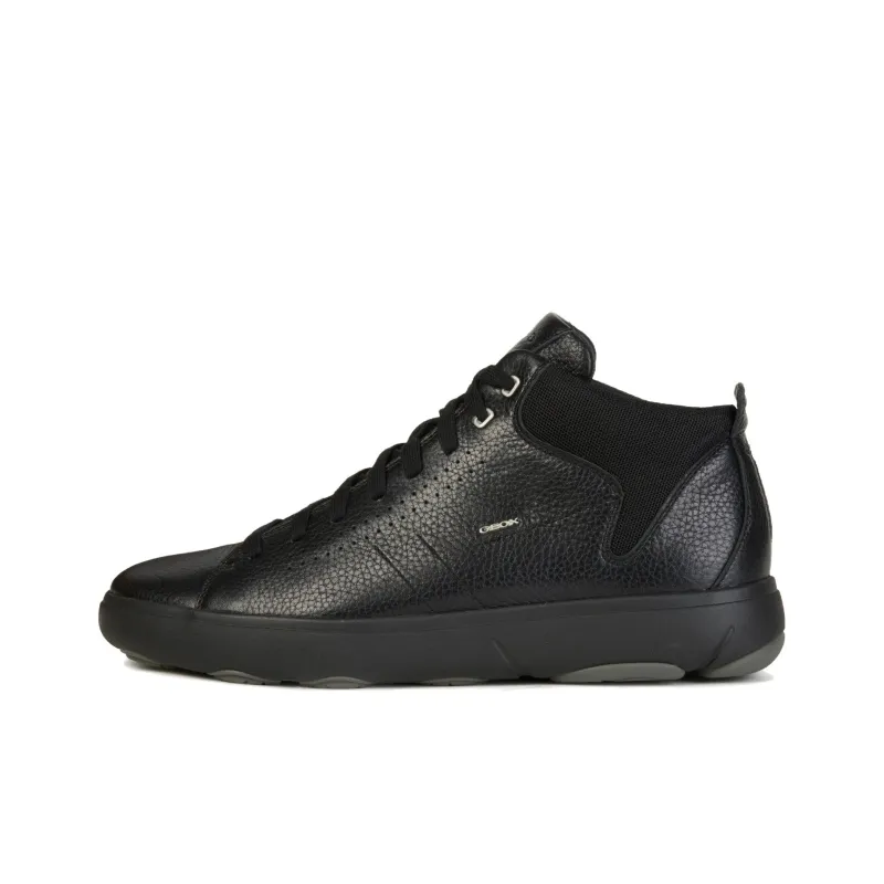 GEOX Nebula High Top Skateboard Shoes Men's Black-0