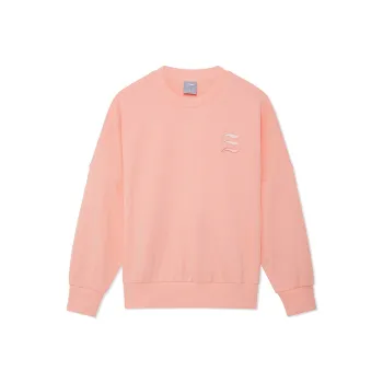 LiNing Sports Life Collection Sweatshirt Women's Bright Lotus Orange