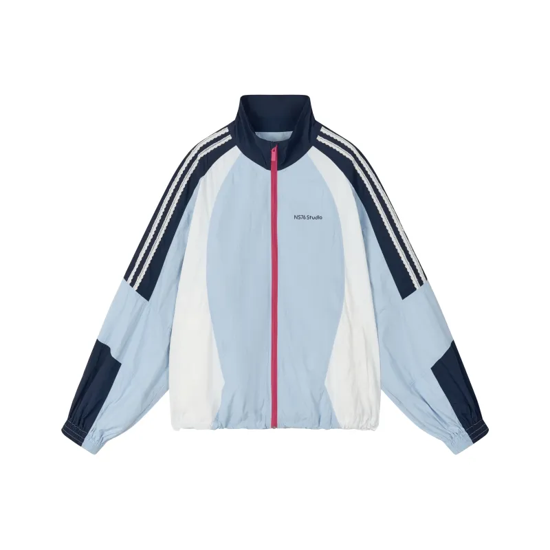 NS76 Jackets & Coats Women's Navy Blue & Blue-0