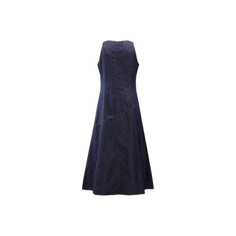 PEACEBIRD Sleeveless Dress Women's Salute Blue-1