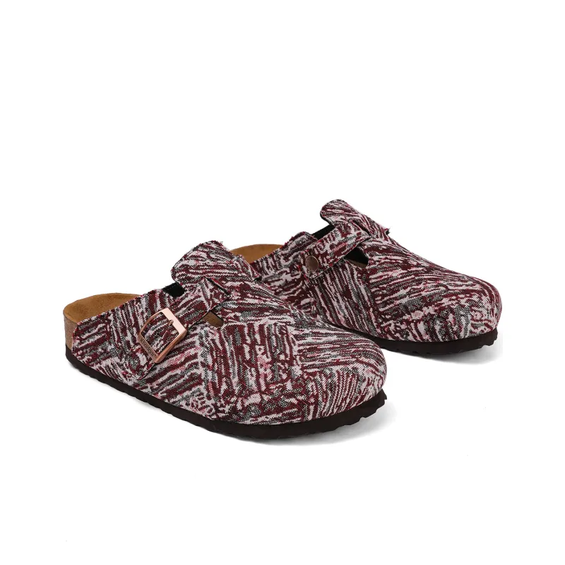 Khadgar Cork Sole Quiet Abrasion Resistant Slip Resistant Closed Toe Slippers Unisex-14