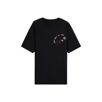 Victoria's Secret Drop Shoulder Sleeve T Shirt Women's Black