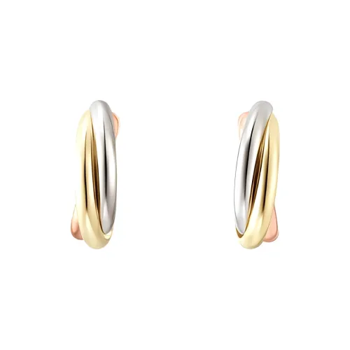 CARTIER 18K Rose Gold Earrings Women's Gold