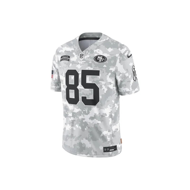 Nike George Kittle San Francisco 49ers Salute To Service Men's Nike Dri FIT Nfl Limited Jersey-0