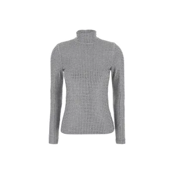 PINKO Embellished Turtleneck Jersey Top