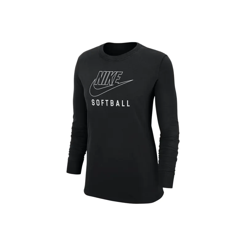 Nike Swoosh Women's Softball Long Sleeve T Shirt-0