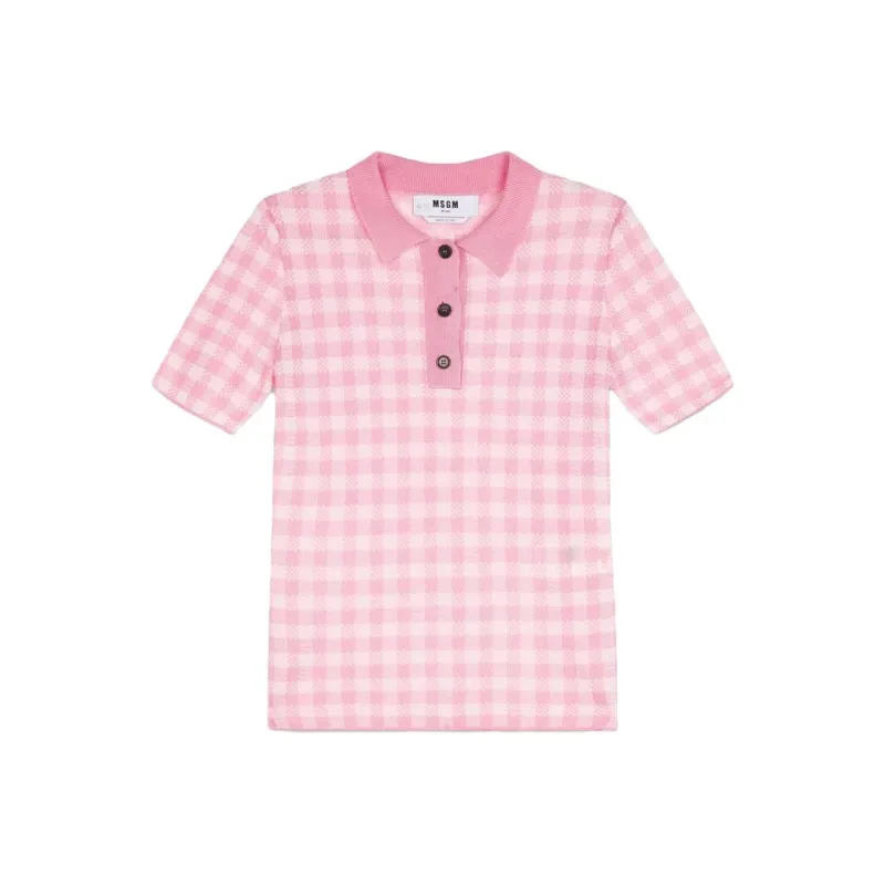 MSGM Polo Shirts Women's Pink-0