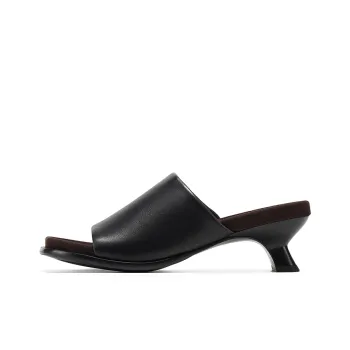GG CC Abrasion Resistant Cushioning Thick High Heel Slide Slippers Women's