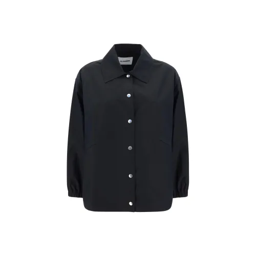 JIL SANDER Logo Printed Textured Jacket