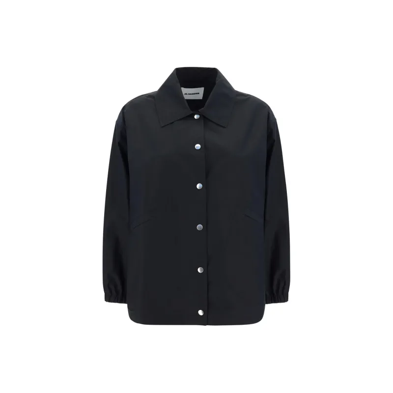 JIL SANDER Logo Printed Textured Jacket-0