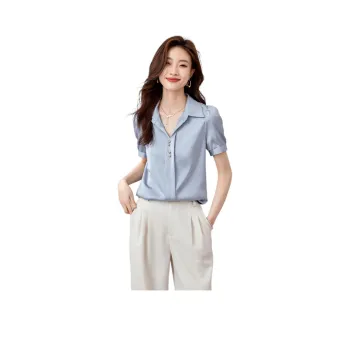 Mo Han Yi Mei Shirt Women's Light Blue