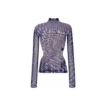 Mugler T-Shirts Women's Purple
