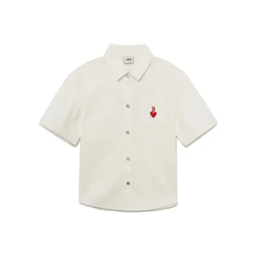 MLB Base Logo Shirts Women's Ecru