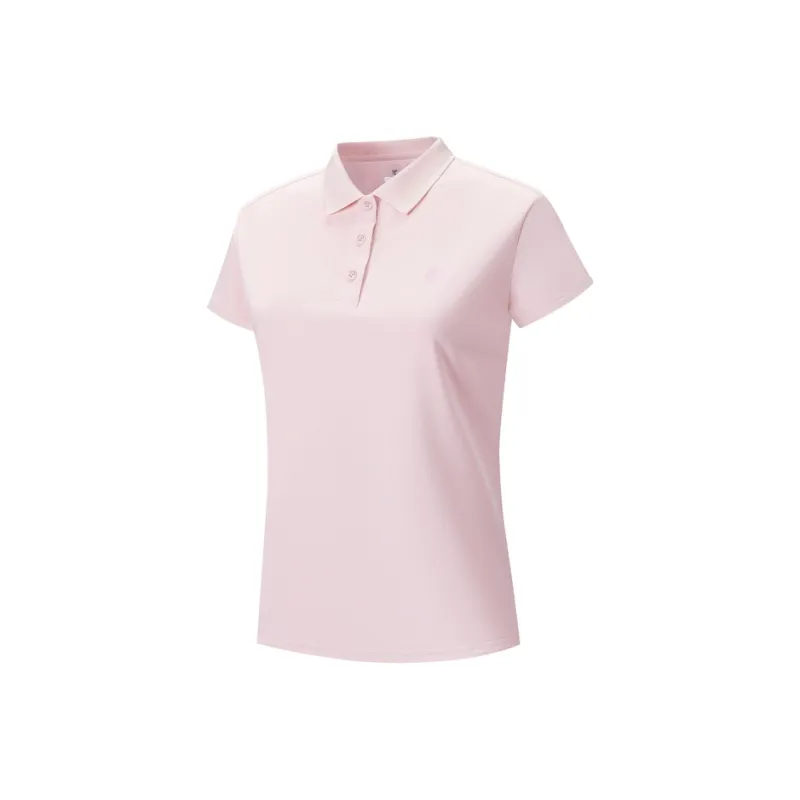 XTEP Polo Shirt Women's Peony Pink-0