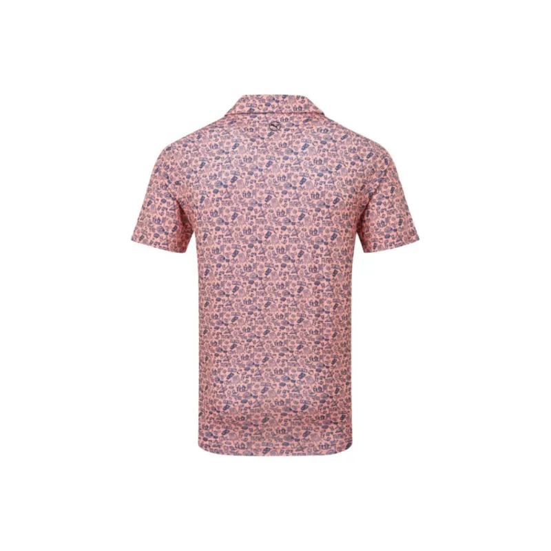 PUMA MATTR Golf Polo Shirt Men's Pink-1