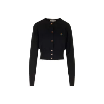 Vivienne Westwood Orb Embroidered Knitted Cardigan