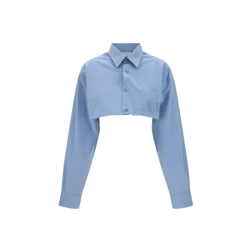 VTMNTS Cropped Barcode Shirt 'Blue'