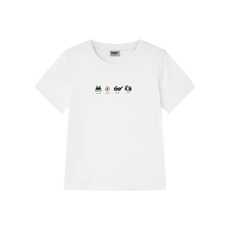 PONY Regular T Shirt Women's White-0