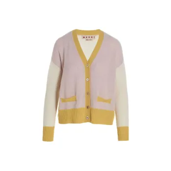 MARNI Color-Block Buttoned Cardigan