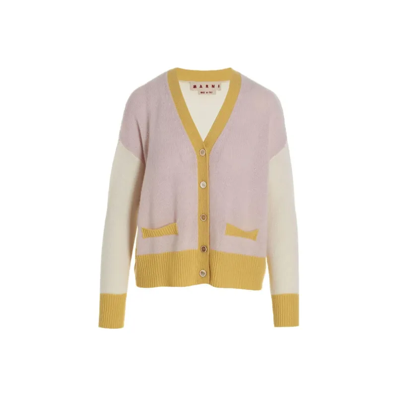 MARNI Color-Block Buttoned Cardigan-0