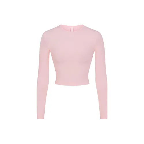 Skims T Shirts Women's Cherry Blossom Pink