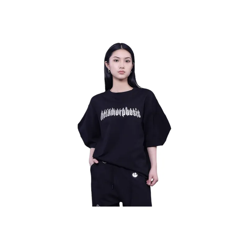 HDFULERN T Shirts Women's Black-0