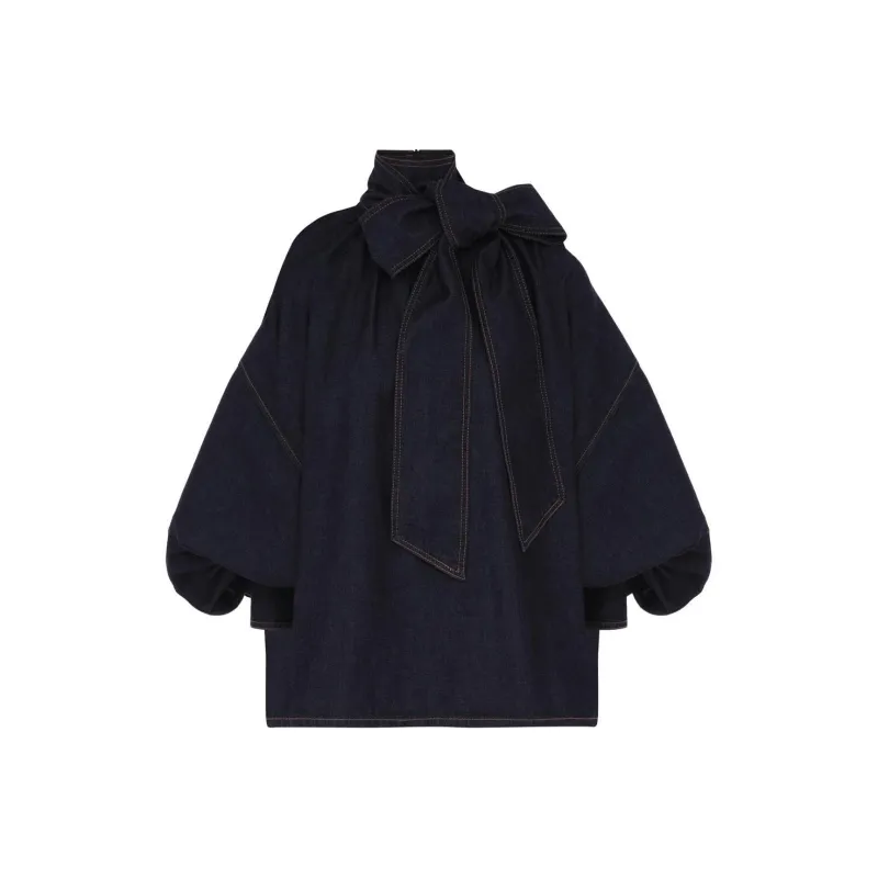 Zimmermann Illustration Denim Blouse-0