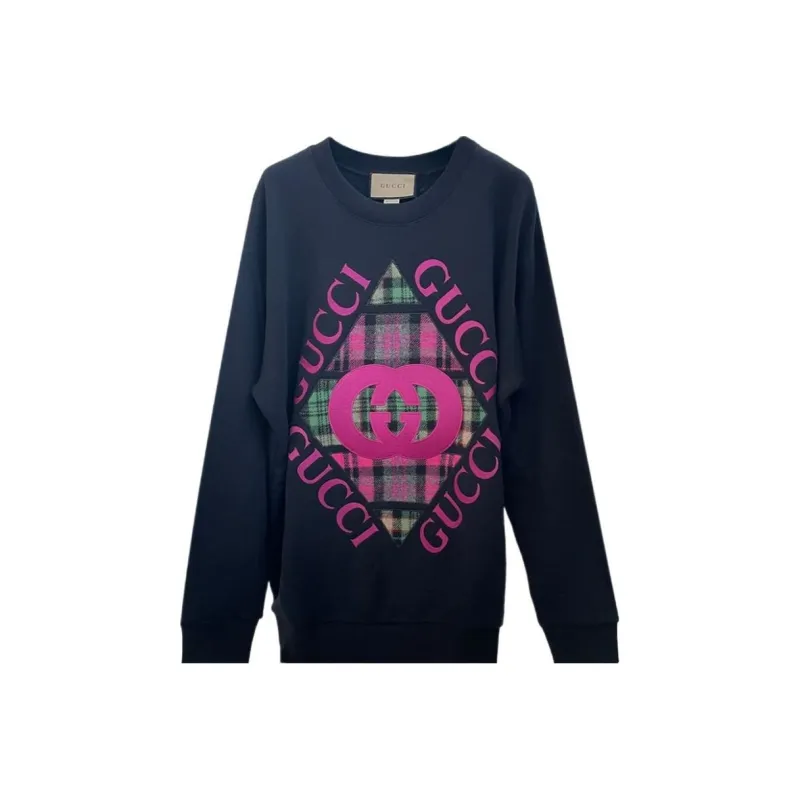 GUCCI Sweatshirt Women's Navy Blue-0
