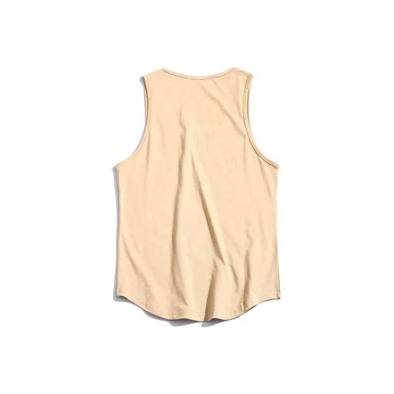 MIIRACER 100% Cotton Versatile Trendy Fitness Running Tank Top Unisex-9