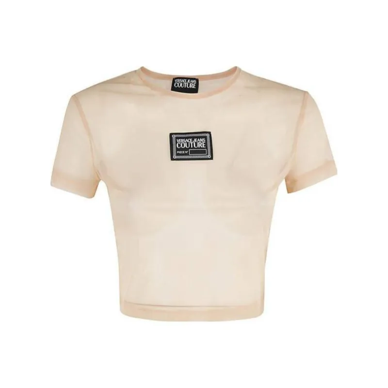 VERSACE JEANS COUTURE T Shirt Women's Ecru-0