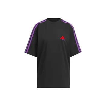 Adidas Drop Shoulder Sleeve T Shirt Women's Black
