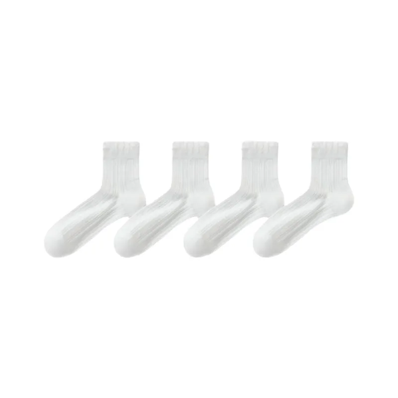 Temooues Mid Calf Socks Women's Combo Set-0