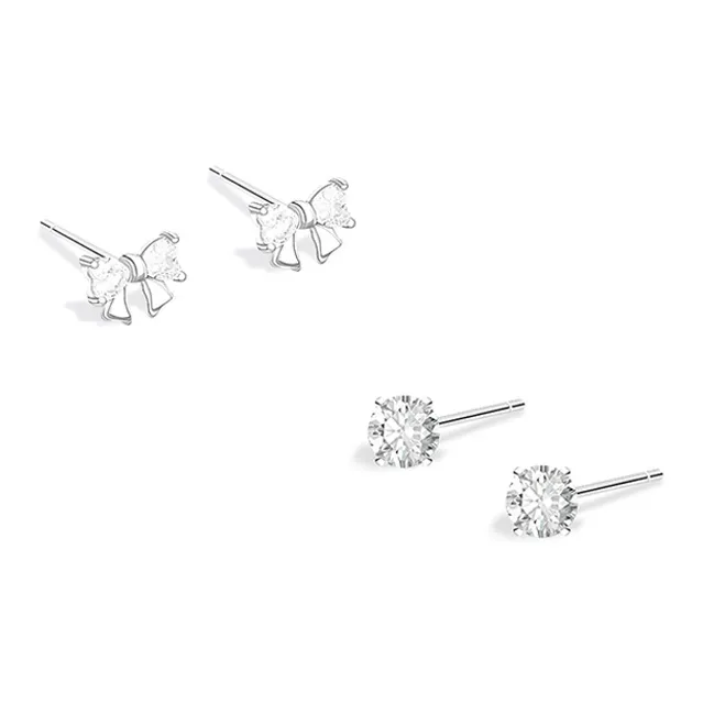 JOLLY NOTE Sterling Silver Stud Earrings Women's-0