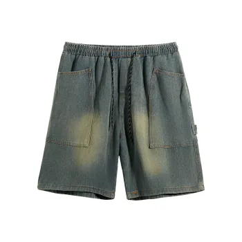 ZMOH Denim Shorts Unisex Blue
