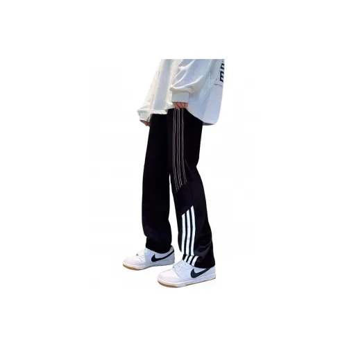 PAINT STAIN Casual Pants Unisex Black