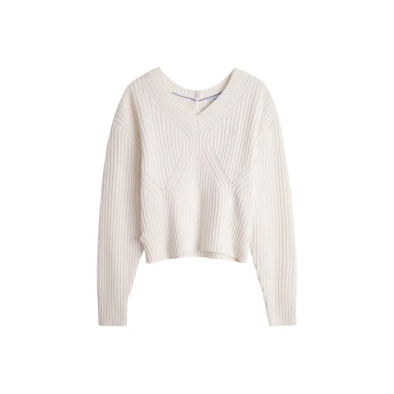 CK/Calvin Klein Knitwear Women's Milk White-0