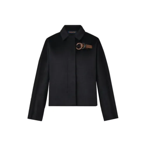 LOUIS VUITTON Jackets & Coats Women's Black