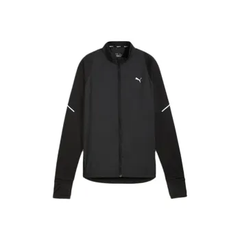 PUMA DRYCELLWOVEN RUN Grid Fleece Jacket Women's Jacket Women's PUMA Black