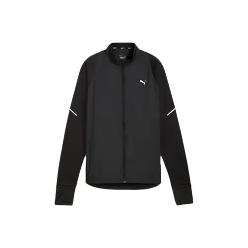 PUMA DRYCELLWOVEN RUN Grid Fleece Jacket Women's Jacket Women's PUMA Black