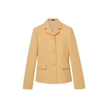 GUCCI Light Wool Crepe Jacket 'Granny Cream'