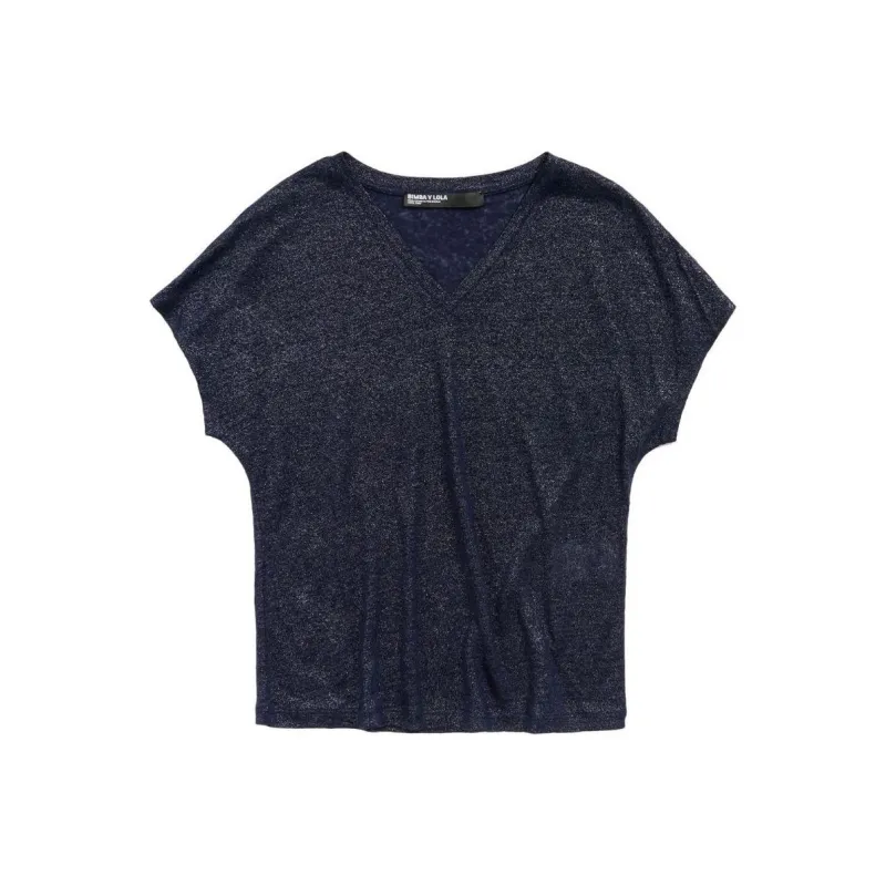 Bimba Y Lola Metallic-threading T-shirt-0