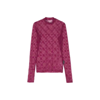 Marine Serre Moonogram Mesh Top