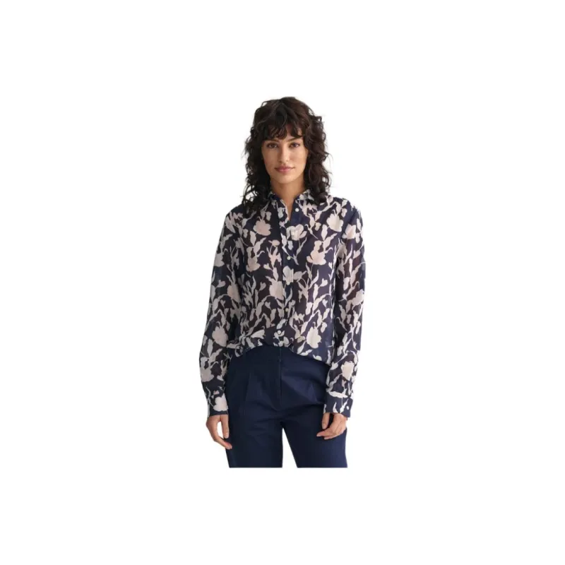 GANT SS24 Shirt Women's Dark Blue-0