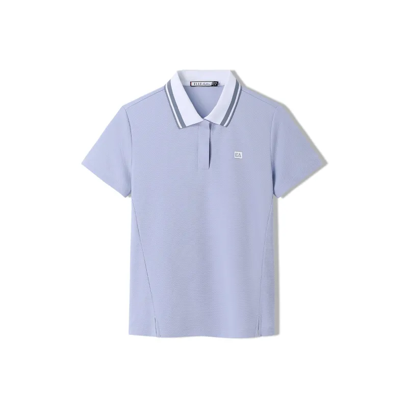 Elle Active Polo Shirt Women's Light Blue-0