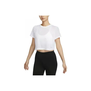 Nike One Classic Breathable Women's Dri FIT Short Sleeve Top White
